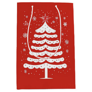 Moderne Kerstmis Medium Cadeauzakje