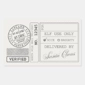 Moderne Kerstmis, minimalistisch, minimalistisch K Rechthoekige Sticker (Voorkant)