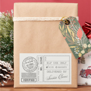 Moderne Kerstmis, minimalistisch, minimalistisch K Rechthoekige Sticker