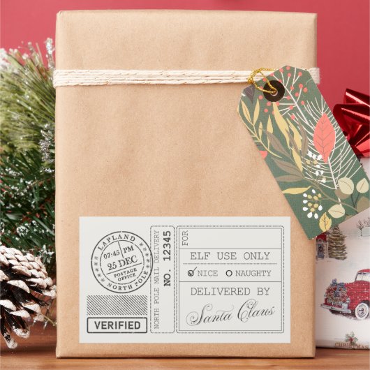 Moderne Kerstmis, minimalistisch, minimalistisch K Rechthoekige Sticker (Feestdagen)