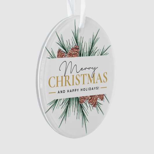 Moderne Kerstmis Ornament (voorkant)