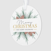 Moderne Kerstmis Ornament (voorkant)