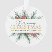 Moderne Kerstmis Ornament (voorkant)