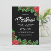 Moderne Kerstmis Ornament Party Uitnodiging (Staand voorkant)