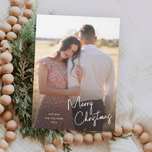 Moderne Kerstmis Script Simpele Foto