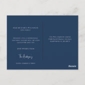 Moderne Kerstmis Stijlvolle Minimalistische fotofa Briefkaart (Achterkant)