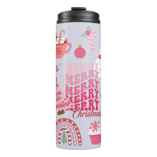 Moderne Kerstmis Thermosbeker