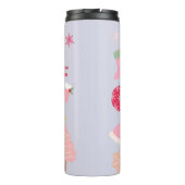 Moderne Kerstmis Thermosbeker (Achterkant)