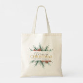 Moderne Kerstmis Tote Bag (Achterkant)