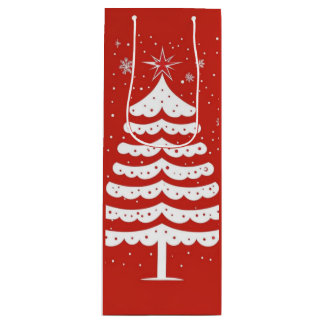 Moderne Kerstmis Wijn Cadeautas