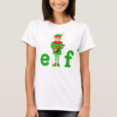 Moderne kerstmusical Elf T-shirt (Voorkant)