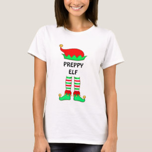 Moderne kerstpreppy Elf T-Shirt