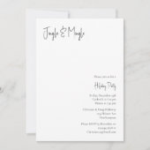 Moderne kerstscript Jingle en Mingle Kaart (Voorkant)