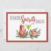 Moderne Kerstsfeer Ondernemend Feestdagenkaart (Voorkant)