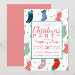 Moderne kerstsokken illustratiepatroon script kaart