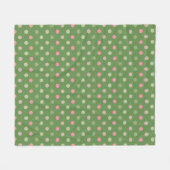 Moderne Kerststippen Fleece Deken (Voorkant (Horizontaal))