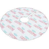 Moderne kersttekst kerstboom rok (Gekanteld)