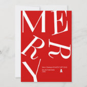 Moderne kersttypografie op maat (Voorkant)