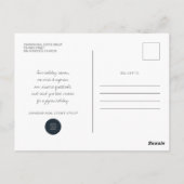 Moderne kerstvakantie briefkaart (Achterkant)