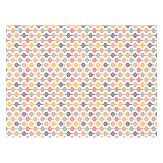 Moderne kerstversiering tafelkleed (Voorkant (Horizontaal))