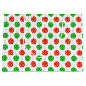 Moderne kerstversieringen - rood, groen en goud groot cadeauzakje (Voorkant)