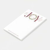 Moderne Kerstvreugde aan de Wereldkrans Post-it® Notes (Schuin)