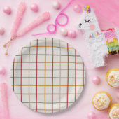 Moderne Kerstvreugde Papieren Bordje (Feest)