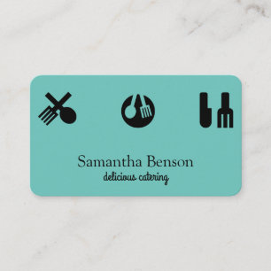 Moderne keuken- en keukengereedschap Koken en cate Visitekaartje