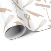 Moderne keukengereedschappen cadeaupapier (Rol Hoek)