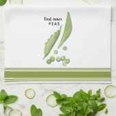 Moderne keukenhanddoek van erwten met waterverf (Gevouwen)