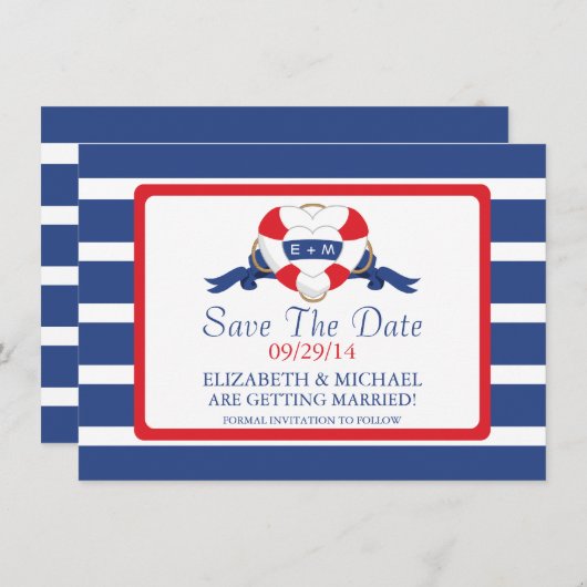 Moderne keuzeboei bespaart de datum kaart (Voorkant / Achterkant)