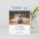 Moderne Kinder foto Hartelijk dank kaart (Staand voorkant)