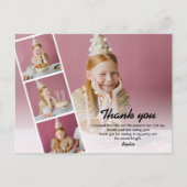 Moderne Kinder foto Verjaardag dank u Briefkaart (Voorkant)