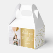 Moderne Kinder goudfoto Hartelijk dank Bedankdoosjes (Achterkant)