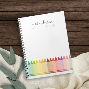 Moderne Kinder leraar kleurrijke regenboogkleuren Notitieboek