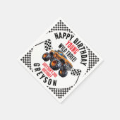 Moderne Kinder Monster Trucks Verjaardagsfeest Servet (Hoek)