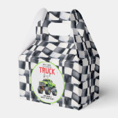 Moderne Kinder Monster Vrachtwagen Verjaardagsfees Bedankdoosjes (Achterkant)