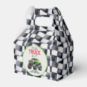 Moderne Kinder Monster Vrachtwagen Verjaardagsfees Bedankdoosjes (Voorkant Zijde)
