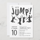 Moderne Kinder Trampoline Party Verjaardagsfeest Kaart (Voorkant)