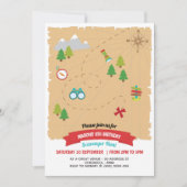 Moderne Kinderen Scavenger Hunt Birthday Partij Kaart (Voorkant)