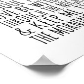 Moderne kinderwagen drukt kinderbedtijd af poster (Hoek)