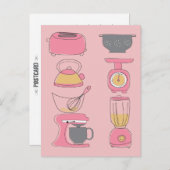 Moderne Kitchen Appliances Illustration P Briefkaart (Voorkant / Achterkant)