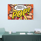 Moderne klaar om te POP Baby Shower Strooidecorati Spandoek (Beurs)