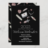 Moderne klasse 2023 Ziekteverzekeraar Afstuderen p Kaart (Voorkant / Achterkant)