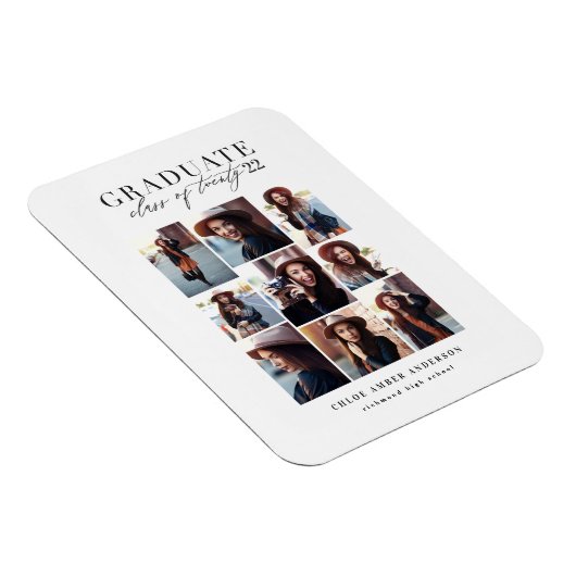 Moderne klasse van 2019 foto-afstuderen aankondigi magneet (Rechterzijde)