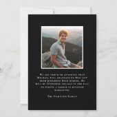 Moderne Klasse van 2025 2 Foto Afstuderen Aankondiging (Achterkant)