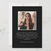 Moderne Klasse van 2025 5 Foto Afstuderen Aankondiging (Achterkant)