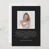 Moderne Klasse van 2025 Afstudeerder 2 Foto Afstud Aankondiging (Achterkant)