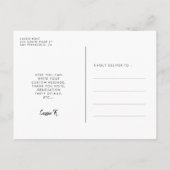 Moderne Klasse van 2025 afstuderen foto Briefkaart (Achterkant)