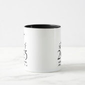 Moderne Klasse van 2025 Black Script Graduation Ca Mok (Midden)